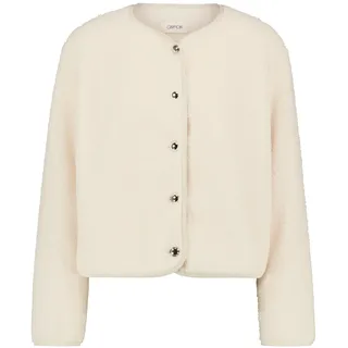Sweatshirt CARTOON "Sweatjacke langarm", Damen, Gr. 34, weiß (weiß swan), Obermaterial: 100% Polyester PES., Sweatshirts Sweatshirt