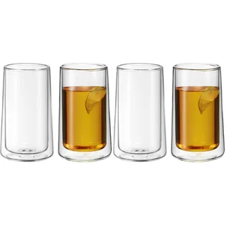 WMF SmarTea doppelwandige Latte Macchiato Gläser Set 2-teilig, doppelwandige Gläser 270ml, Schwebeeffekt, Thermogläser, hitzebeständiges Kaffee Glas (Packung mit 2)