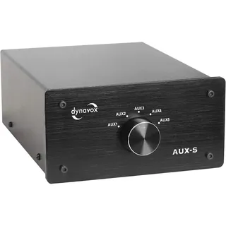 Dynavox AUX-S Cinch-Audio-Switch 5 x Cinch-Stecker / 3,5mm Klinken-Stecker (AUX-Erweiterung) (nicht spezifiziert)