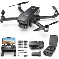Holy Stone HS720G 2-Achsen-Gimbal GPS Drohne mit 4K EIS-Kamera für Erwachsene, Faltbar FPV RC Quadcopter mit bürstenlosem Motor, 5G WiFi Übertragung, Optical Flow,Follow Me,Smart Rückkehr für Anfänger