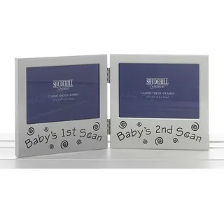 Bilderrahmen "Babys 1st and second scan"