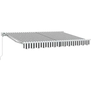 Markisenrahmen Anthrazit und Weiß 350 x 200 cm - Grau