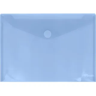 Grafoplás Packung mit 10 Umschlägen aus Kunststoff, Klettverschluss, Folio Plus, Hellblau, Multiline, 33,5 x 24 cm, durchscheinend liniertes Polypropylen, perfekt für Dokumente A4