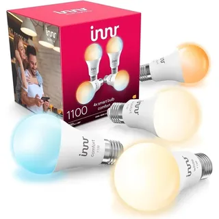 innr Zigbee E27 Smart Lampe, funktioniert mit Alexa und Hue* (Bridge erforderlich), Warmweiß bis Kaltweiß, Glühbirne E27 Dimmbar, Smart Home Lampe, 1190 Lumen, 4 Stück