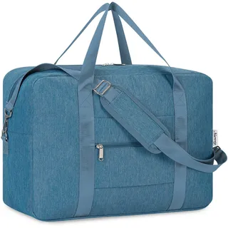 Narwey Handgepäck 45x36x20cm Easyjet Cabin Bag Handgepäck Tasche für Flugzeug Faltbare Reisetasche Damen Weekender Bag Damen Herren Handgepäck Koffer 30L(Navy blau)
