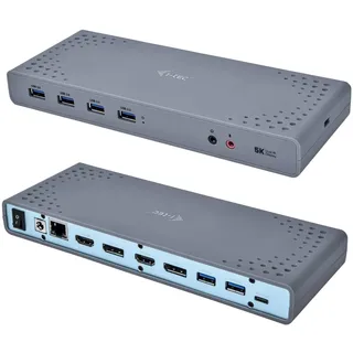 iTEC i-tec USB 3.0 / USB-C / Thunderbolt 3 Dual Display Docking Station 2X HDMI und 2X Display Port 5K Unterstützung