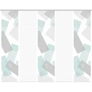 Vision S Schiebevorhang ¦ grün ¦ Synthetik ¦ Maße (cm): B: 60 H: 260