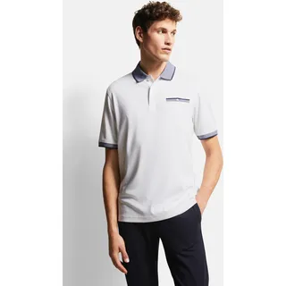 Bugatti Poloshirt, mit Kontraststreifen bugatti white