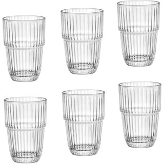 Bormioli Rocco Set 6 Gläser aus Glas Barshine für Long Drink 38cl