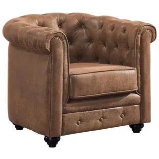 vente-unique Sessel - Microfaser - Vintage-Look - CHESTERFIELD