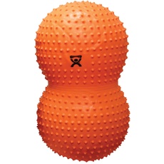 CanDo Gymnastikrolle mit NOPPEN/Motorikball/Fitnessball in Erdnussform - Peanut Ball SENSI - orange, 50 cm x 100 cm