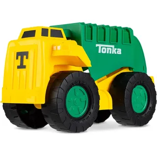 Tonka Steel Classics Schaufel- und Transport-Müllwagen | Baufahrzeug, Robustes Design, realistische Soundeffekte, beleuchtete Kabine | Outdoor-Spielzeug für Kinder, Mädchen, Jungen ab 2 Jahren
