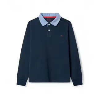 Hackett London für Jungen. HK5700004 Polo Rugby Country Club marineblau (9Años= 134cm), Lässig, Baumwolle, Langarm, Kinderbekleidung