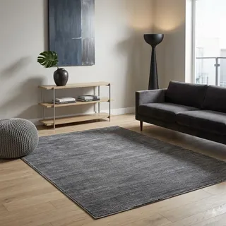 Sehrazat LIMA Kurzflorteppich 120 x 170 cm Grau