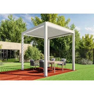 Huun Pergola Mezzo in Weiß 300 x 300 cm