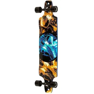 DB Longboards Centrano Unisex – Erwachsene DB Paradigm Longboard, Blau/Gold, 41'
