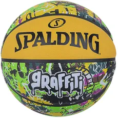 Spalding Graffiti Ball 84374Z, Unisex basketballs, Yellow, 7 EU