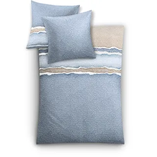 KLEINE WOLKE Bettwäsche Marea blau