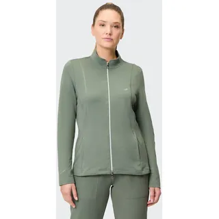 Sweatjacke JOY SPORTSWEAR "DORIT", Damen, Gr. 46, grape leaf, Obermaterial: 70% Baumwolle, 25% Polyester, 5% Elasthan, normal, Sweatjacken Sweatjacke, mit Reißverschluss, Langarm, aus Baumwolle, Polyester und Elasthan