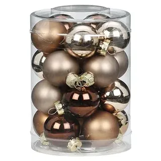 Weihnachtskugeln Glas 3cm x 20 Stück kleine Christbaumkugeln elegant Lounge