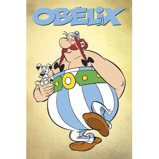 Leinwandbild LUCKYLINDE "Obelix und Idefix", bunt (farbe bild(er): bunt), B:60cm H:90cm T:3cm, Holz, Leinwand, Bilder, Leinwandbild, Canvasbild Wanddeko Bild zum Film "Kampf der Häuptlinge"