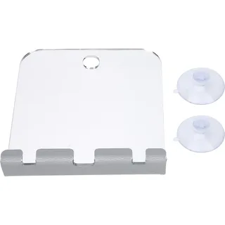 Beschlagfreier Badezimmer-Rasierspiegel, quadratischer Duschspiegel, bruchsicherer Spiegel mit Rasierhaken