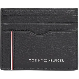 Tommy Hilfiger Herren Kartenetui Corp Holder aus Leder, Schwarz (Black), Einheitsgröße