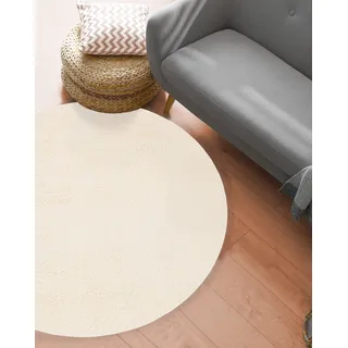 The CarPET Kuschelig & Super Soft Kurzflorteppich Ø 200 cm Beige