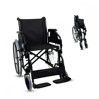 Mobiclinic Rollstuhl faltbar leicht Selbstfahrend schwarz