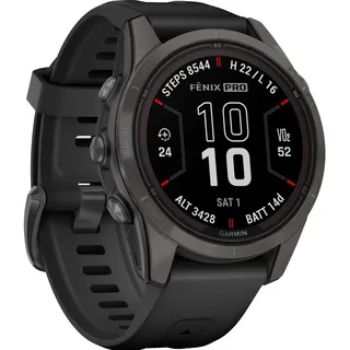 Garmin fenix 7S Pro Sapphire Solar schwarz/carbongrau