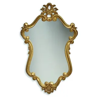 Designer Spiegel Anrichte Barock Spiegel Wohn Zimmer Regal Luxus Spiegel Gold