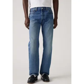 Levi's Straight-Jeans "501 LEVI'S ORIGINAL", Herren, Gr. 32, Länge 32, you're a star, Denim/Jeans, Obermaterial: 100% Baumwolle, normal lang, Jeans Straight-Jeans, mit Markenlabel, Topseller