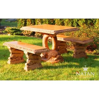 Antik Garten Stil Möbel Rustikal Stein Tische Terrasse Fisch Form Tisch PROSTY - Beige