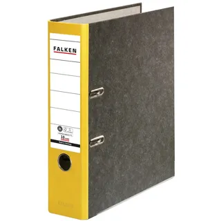 Falken Falken, Ordner gelb marmoriert Karton 80 mm Verwendung für Papierformat: DIN A4 1 St.