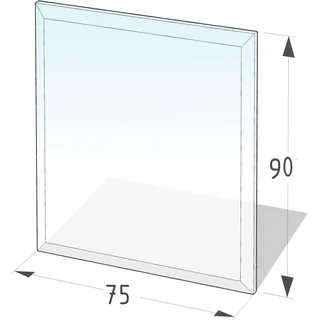 Lienbacher Funkenschutzplatte Glasbodenplatte Rechteck 6mm Stärke