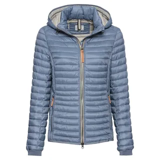 camel active Damen Leichte Steppjacke aus recyceltem Polyamid Blau, womenswear-48