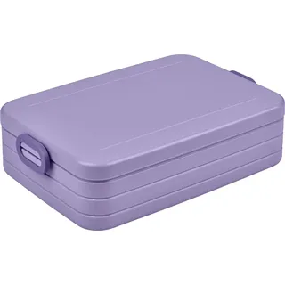 Mepal - Lunchbox Take a Break Large - Lunchbox to go - Für 4 Sandwiches oder 8 Scheiben Brot - Meal Prep Box - Essensbox mit Trennwänden - Spülmaschinenfest - 1500ml - Vivid Lilac
