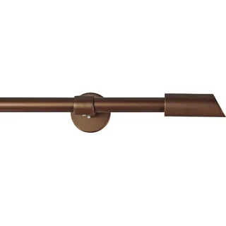 GARESA Vorhangstange ZYLI 1-läufig Ø 16 mm 300 cm Braun