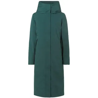 VAUDE Damen Wintermantel Coreway Coat, lang und warm mit PrimaLoft® Wattierung, wasserdicht, winddicht und atmungsaktiv, deep pond, 46