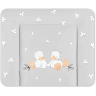 Julius Zöllner® Wickelauflage Softy 75x75 cm - weiche Wickelunterlage - Baby Wickeltischauflage - Folie, wasserdicht & abwischbar - Made in Germany - OEKO-TEX Standard 100 - Quack