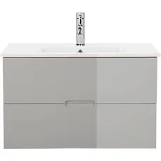 Bild »Lund Badezimmerschrank Unterschrank mit Becken«, Waschplatz mit Waschbecken und 2 Auszügen Breite 80 cm,