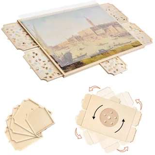 VEVOR 2000-teiliges drehbares Puzzlebrett mit 5 Schubladen & Abdeckung, tragbarer Puzzletisch (1045 x 763 x 36 mm), Puzzle-Zubehör für Erwachsene, Puzzle-Organizer-Aufbewahrungssystem Puzzle Boards
