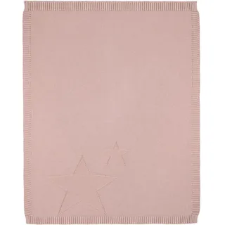Jimmylee Schmusedecke , Rosa , Textil , Stern , 80x100 cm , Oeko-Tex® Standard 100, Gots , atmungsaktiv , Schlafen, Kuscheln & Schlafen, Schmusedecken
