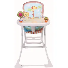 Star Ibaby - Babyhochstuhl mit Pretty Spielzeug - Doppelwandige Ablage, verstellbare Fußstütze