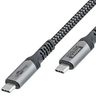 goobay 4.0 USB-CTM-Kabel, USB4TM, schwarz;