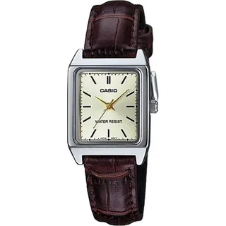 Damen Uhr Casio LTP-V007L-9E - Silber, Creme, Braun