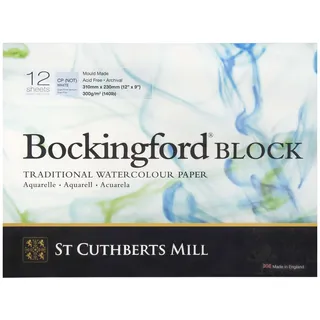Bockingford 300gsm Block 12" x 9" (23 x 31cm) NOT