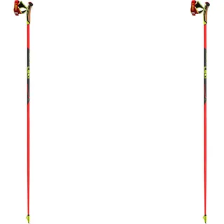 Leki Hrc Marathon Rollerski Stöcke - Bright Red / Neon Yellow / Black - 140 cm