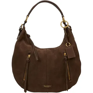 Marc O'Polo Leder Schultertasche Umhängetasche Philine Hobo Bag Coffee Brown braun