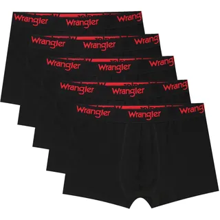 Wrangler Willox Herren Boxershorts Baumwolle Mehrpack 5er | Bequeme Unterwäsche Herren Für Alltag Sport Freizeit | Elastische Trunks Atmungsaktiv | Unterhosen Männer Set